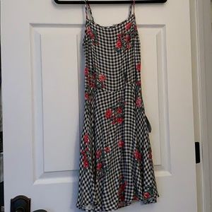 Forever 21 Gingham Floral Dress